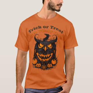 Camiseta Truco o trato con un villano moreno