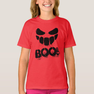 Camiseta Truco o trato de Halloween espeluznante cara diver