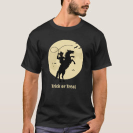 Camiseta truco o trato espeluznante de jinete