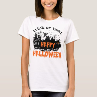 Camiseta Truco o trato feliz Halloween