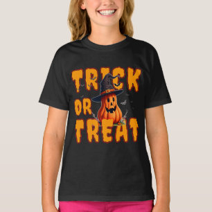 Camiseta truco o trato halloween calabaza otoño autumn