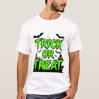 Camiseta Truco o trato Halloween espeluznante