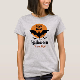 Camiseta Truco o trato Halloween Noche de miedo Murciélago