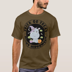 Camiseta Truco o trato Hippotamus Halloween