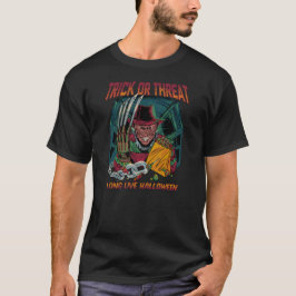 Camiseta Truco o trato Horror Halloween Vintage Asesino