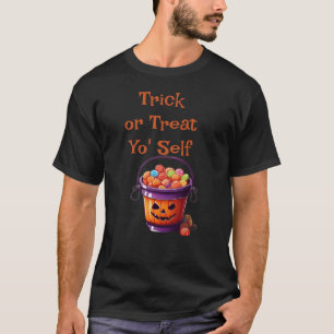 Camiseta Truco o trato tu auto-canalla cuchara Tee Hallowee
