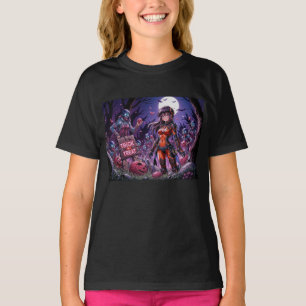 Camiseta Truco o Trato Zombies de Halloween repartiendo Cer