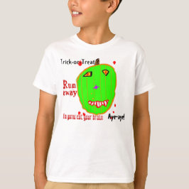 Camiseta Truco o truco de calabaza zombis
