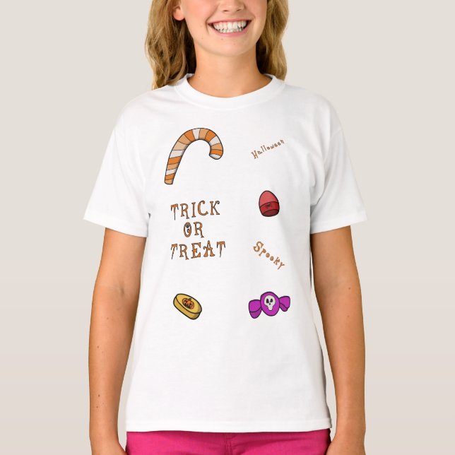 Camiseta Truco o truco de Halloween (Anverso)