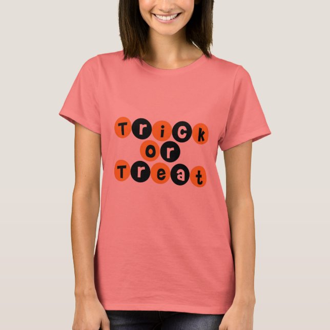 Camiseta Truco o truco Diversión de Halloween (Anverso)
