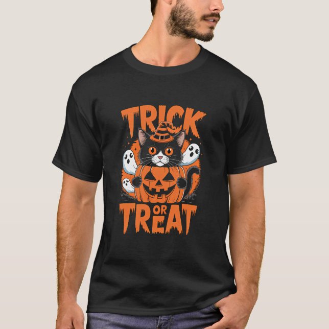 Camiseta Truco o víbora Halloween (Anverso)