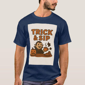 Camiseta Truco Sip Halloween Cozy amigos