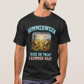 Camiseta Truco veraniego de verano de Halloween o trato gra