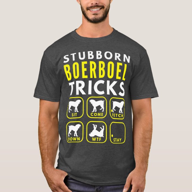 Camiseta Trucos de Boerboel testarudo - Prima de entrenamie (Anverso)