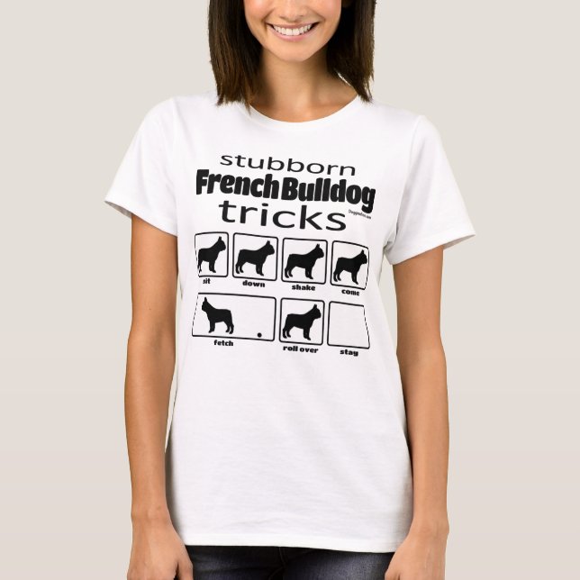 Camiseta Trucos de Bulldog fraternal (Anverso)