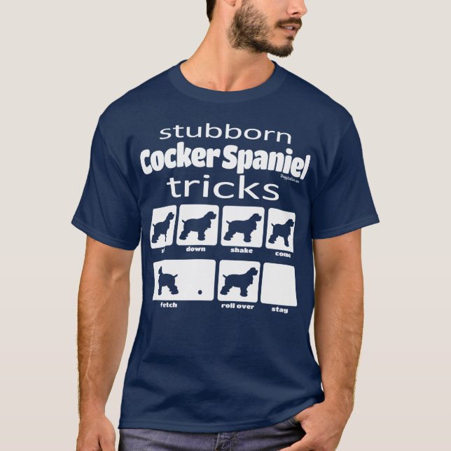 Camiseta Trucos de Cocker Spaniel (Anverso)