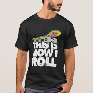 Camiseta Trucos de monopatín en medio tubo Deportes extremo