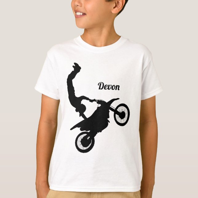 Camiseta Trucos de Motocross de estilo libre (Anverso)