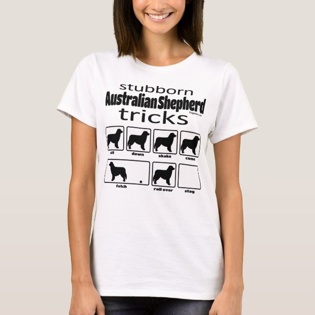 Camiseta Trucos de pastor australiano (Anverso)