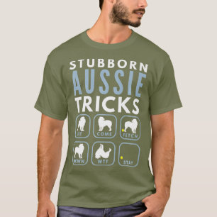 Camiseta Trucos de pastor australiano testarudo - Perro