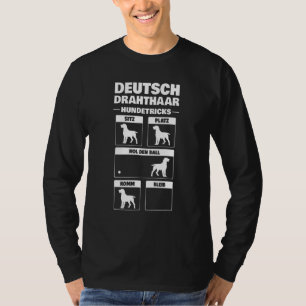 Camiseta Trucos de Perro de Cabello de Hielo Alemán cazando