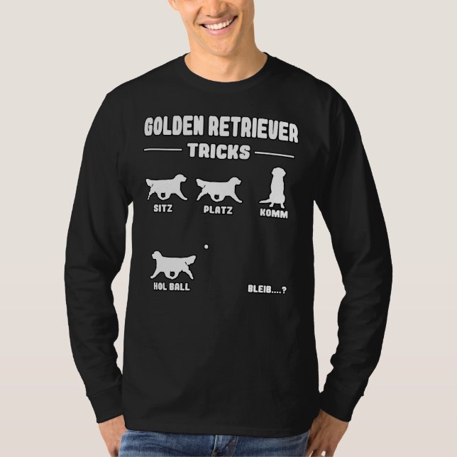 Camiseta Trucos de perro del Labrador de Oro (Anverso)