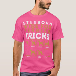 Camiseta Trucos de perros terrier terrier en el pelo de la