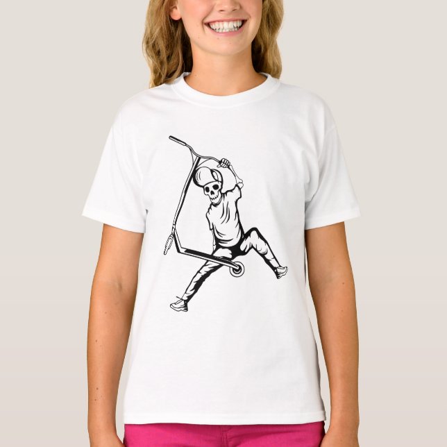 Camiseta Trucos de piloto de scooter gratis (Anverso)