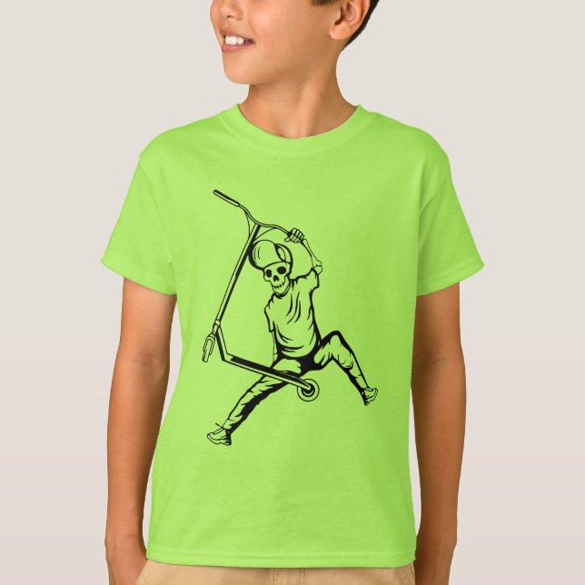 Camiseta Trucos de piloto de scooter gratis (Anverso)