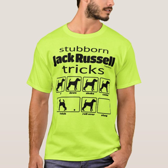 Camiseta Trucos estrafalarios de Jack Russell Terrier (Anverso)