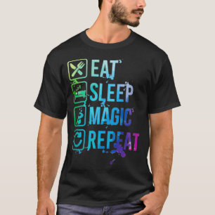 Camiseta Trucos mágicos Comer Sleep Repetir Premium