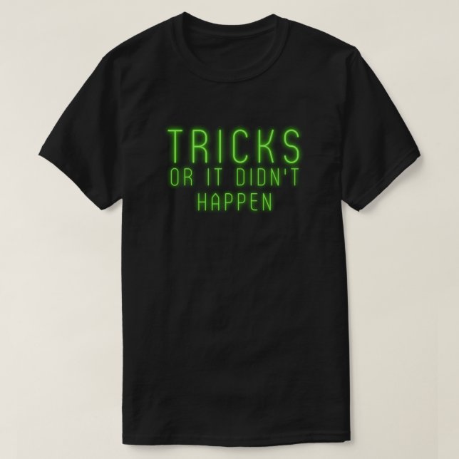 Camiseta Trucos o no sucedió en Halloween (Diseño del anverso)