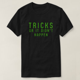 Camiseta Trucos o no sucedió en Halloween Purpurina