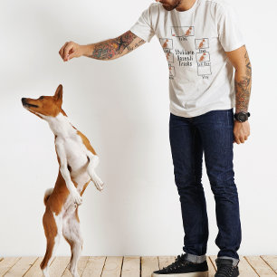 Camiseta Trucos obstinados de Basenji Humor Perro divertido