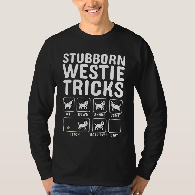 Camiseta Trucos obstinados de Westie (Anverso)