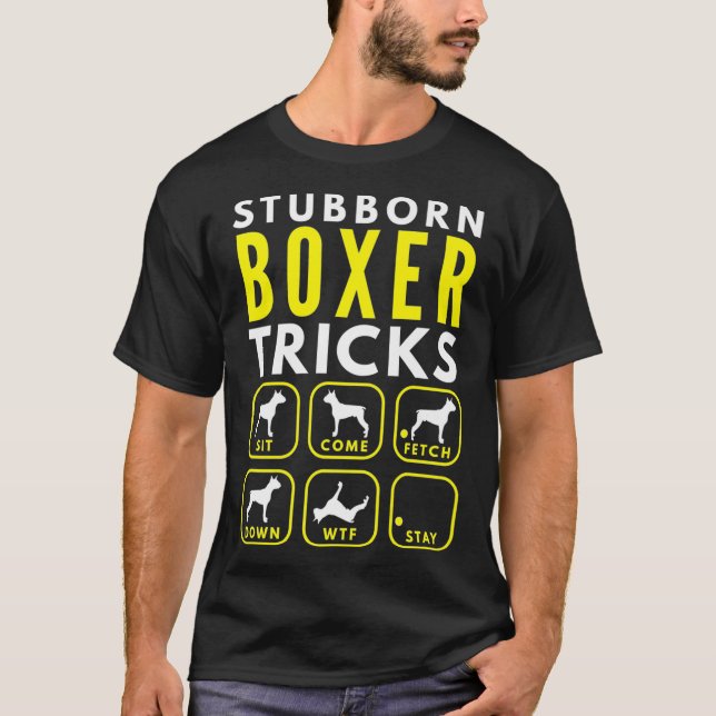 Camiseta Trucos testarudos de boxer - Prima de entrenamient (Anverso)