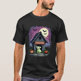 Camiseta Trucos y tratamientos para perros adorables Hallow