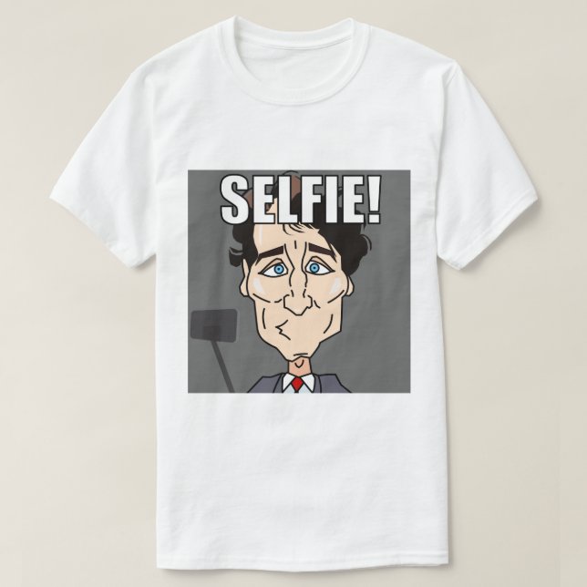 Camiseta Trudeau Selfie (Diseño del anverso)