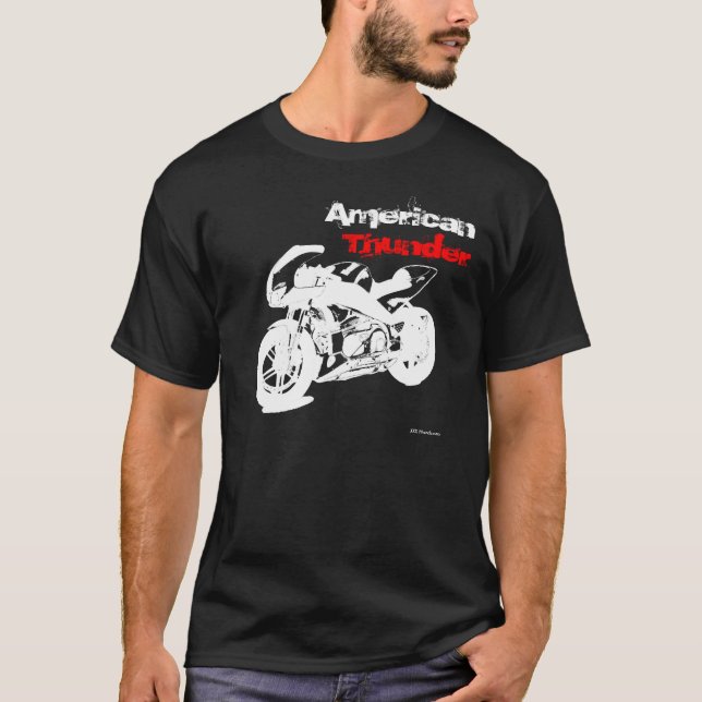 Camiseta Trueno americano (OSCURO) (Anverso)