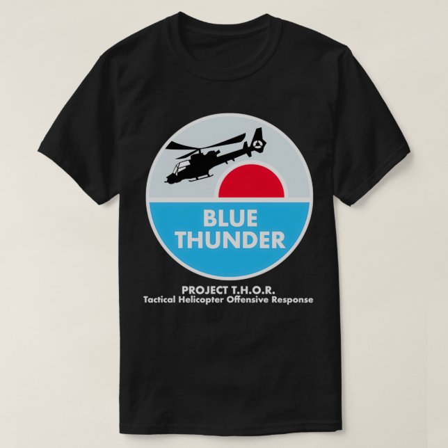 Camiseta Trueno azul inspirado por el trueno azul (Diseño del anverso)