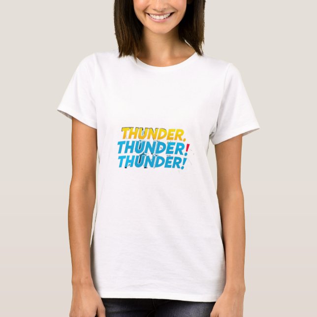 Camiseta Trueno. Trueno. ¡Trueno! - Poder en cada huelga (Anverso)