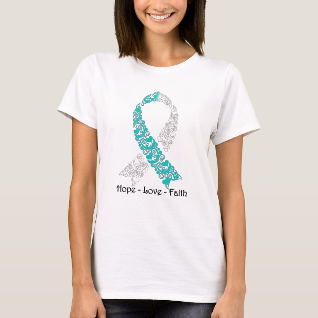Camiseta Trullo de la esperanza y fe del amor de la (Anverso)