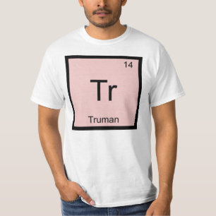 Camiseta Truman Nombre Elemento Químico Tabla Periódica