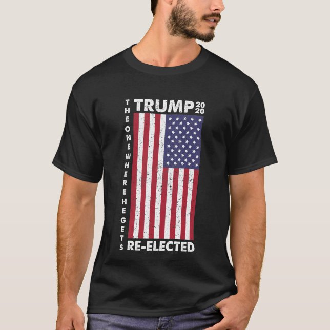 Camiseta Trump 2020 El lugar donde es reelecto (Anverso)