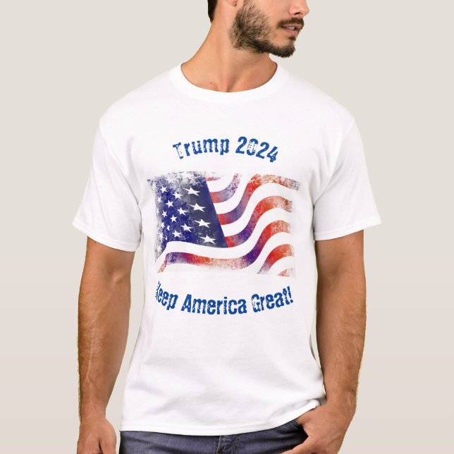 Camiseta Trump 2020 ¡Mantén a Estados Unidos Grande!Camiset (Anverso)