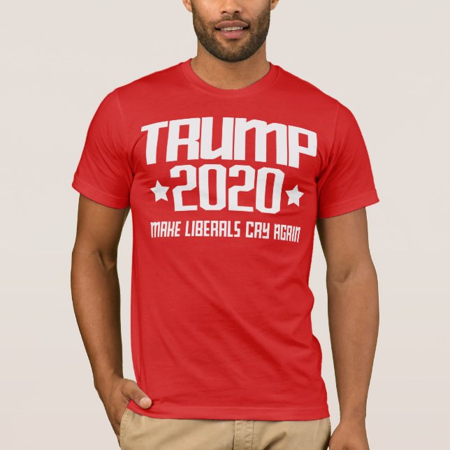 Camiseta Trump 2020- Que los liberales lloren de nuevo (Anverso)