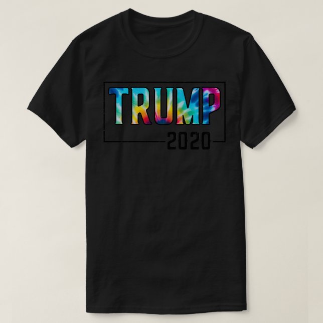 Camiseta Trump 2020 Tie Dye Rainbow Election 2020 República (Diseño del anverso)