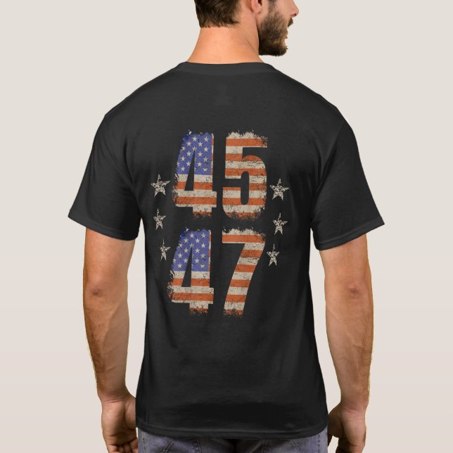Camiseta Trump 2024 45 47 Vintage 2024 President (Reverso)