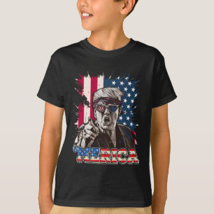 Camiseta Trump 2024 4 De Julio Bandera Patriótica Estadouni