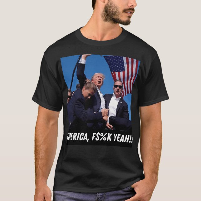 Camiseta Trump 2024 America Fk Yeah (Anverso)